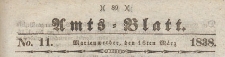 Amts-Blatt der Königlich Preussischen Regierung zu Marienwerder für das Jahr, 1838.03.16 nr 11