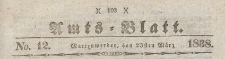 Amts-Blatt der Königlich Preussischen Regierung zu Marienwerder für das Jahr, 1838.03.23 nr 12
