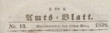 Amts-Blatt der Königlich Preussischen Regierung zu Marienwerder für das Jahr, 1838.03.30 nr 13