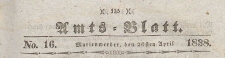 Amts-Blatt der Königlich Preussischen Regierung zu Marienwerder für das Jahr, 1838.04.20 nr 16