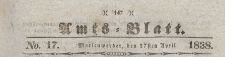 Amts-Blatt der Königlich Preussischen Regierung zu Marienwerder für das Jahr, 1838.04.27 nr 17