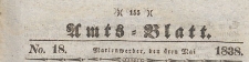 Amts-Blatt der K&ouml;niglich Preussischen Regierung zu Marienwerder f&uuml;r das Jahr, 1838.05.04 nr 18