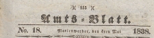 Amts-Blatt der Königlich Preussischen Regierung zu Marienwerder für das Jahr, 1838.05.04 nr 18