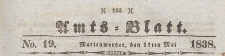 Amts-Blatt der Königlich Preussischen Regierung zu Marienwerder für das Jahr, 1838.05.11 nr 19