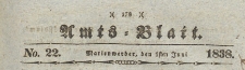 Amts-Blatt der Königlich Preussischen Regierung zu Marienwerder für das Jahr, 1838.06.01 nr 22