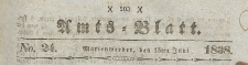Amts-Blatt der Königlich Preussischen Regierung zu Marienwerder für das Jahr, 1838.06.15 nr 24