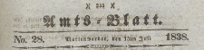 Amts-Blatt der Königlich Preussischen Regierung zu Marienwerder für das Jahr, 1838.07.13 nr 28