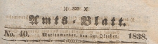 Amts-Blatt der Königlich Preussischen Regierung zu Marienwerder für das Jahr, 1838.10.05 nr 40