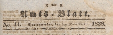 Amts-Blatt der Königlich Preussischen Regierung zu Marienwerder für das Jahr, 1838.11.02 nr 44