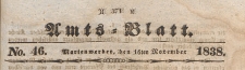 Amts-Blatt der Königlich Preussischen Regierung zu Marienwerder für das Jahr, 1838.11.16 nr 46