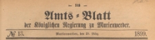 Amts-Blatt der Königlich Preussischen Regierung zu Marienwerder für das Jahr, 1899.03.29 nr 13