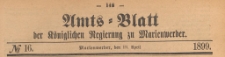 Amts-Blatt der K&ouml;niglich Preussischen Regierung zu Marienwerder f&uuml;r das Jahr, 1899.04.19 nr 16