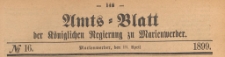 Amts-Blatt der Königlich Preussischen Regierung zu Marienwerder für das Jahr, 1899.04.19 nr 16