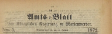 Amts-Blatt der Königlichen Regierung zu Marienwerder für das Jahr, 1872.01.31 nr 5
