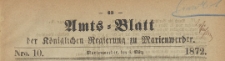 Amts-Blatt der Königlichen Regierung zu Marienwerder für das Jahr, 1872.03.06 nr 10