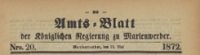 Amts-Blatt der Königlichen Regierung zu Marienwerder für das Jahr, 1872.05.15 nr 20