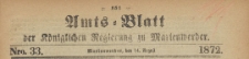 Amts-Blatt der Königlichen Regierung zu Marienwerder für das Jahr, 1872.08.14 nr 33