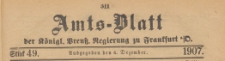 Amts-Blatt der Königlichen Preussischen Regierung zu Frankfurth an der Oder, 1907.12.04 nr 49