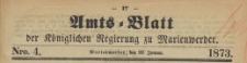 Amts-Blatt der Königlichen Regierung zu Marienwerder für das Jahr, 1873.01.22 nr 4