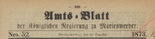 Amts-Blatt der Königlichen Regierung zu Marienwerder für das Jahr, 1873.12.24 nr 52