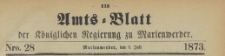 Amts-Blatt der Königlichen Regierung zu Marienwerder für das Jahr, 1873.07.09 nr 28