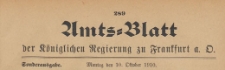 Amts-Blatt der Königlichen Regierung zu Frankfurth an der Oder, 1910.10.10