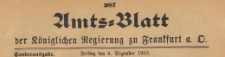 Amts-Blatt der Königlichen Regierung zu Frankfurth an der Oder, 1910.12.09