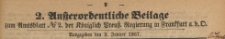 Ausserodentlische Beilage (2) zum Amtsblatt Nr 2. der Königlichen PreussischenRegierung zu Frankfurth an der Oder, 1867.01.09