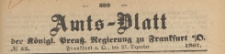 Amts-Blatt der Königlichen Preussischen Regierung zu Frankfurth an der Oder, 1867.12.27 nr 52