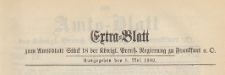 Extra=Blatt zum Amtsblatt Stüd 18 der Königlichen Preussischen Regierung zu Frankfurth an der Oder, 1902.05.05