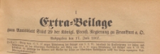 Extra=Beilage zum Amtsblatt St&uuml;ck 29 der K&ouml;niglichen Preussischen Regierung zu Frankfurth an der Oder, 1907.07.17