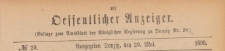 Oeffentlicher Anzeiger : Beilage zum Amts-blatt der Königlichen Regierung zu Danzig, 1899.05.20 nr 20