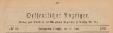 Oeffentlicher Anzeiger : Beilage zum Amts-blatt der Königlichen Regierung zu Danzig, 1899.06.10 nr 23