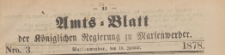 Amts-Blatt der Königlichen Regierung zu Marienwerder für das Jahr, 1878.01.16 nr 3