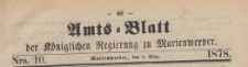 Amts-Blatt der Königlichen Regierung zu Marienwerder für das Jahr, 1878.03.06 nr 10