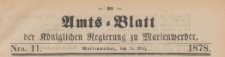Amts-Blatt der Königlichen Regierung zu Marienwerder für das Jahr, 1878.03.13 nr 11