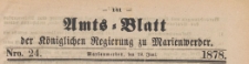 Amts-Blatt der Königlichen Regierung zu Marienwerder für das Jahr, 1878.06.12 nr 24