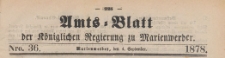 Amts-Blatt der Königlichen Regierung zu Marienwerder für das Jahr, 1878.09.04 nr 36