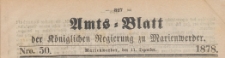 Amts-Blatt der Königlichen Regierung zu Marienwerder für das Jahr, 1878.12.11 nr 50