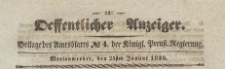 ÖOeffentlicher Anzeiger : Beilage des Amtsblatt der Königlichen Preussischen Regierung, 1839.01.25 nr 4