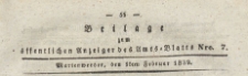 Beilage zum öffentlichen Anzeiger des Amts=Blatts, 1839.02 15 nr 7
