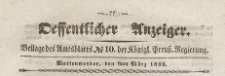 Oeffentlicher Anzeiger : Beilage des Amtsblatt der Königlichen Preussischen Regierung, 1839.03.08 nr 10