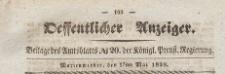 Oeffentlicher Anzeiger : Beilage des Amtsblatt der K&ouml;niglichen Preussischen Regierung, 1839.05.17 nr 20