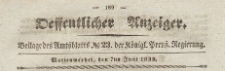 Oeffentlicher Anzeiger : Beilage des Amtsblatt der Königlichen Preussischen Regierung, 1839.06.07 nr 23