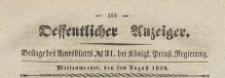 Oeffentlicher Anzeiger : Beilage des Amtsblatt der Königlichen Preussischen Regierung, 1839.08.02 nr 31