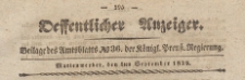 Oeffentlicher Anzeiger : Beilage des Amtsblatt der Königlichen Preussischen Regierung, 1839.09.06 nr 36