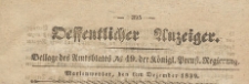Oeffentlicher Anzeiger : Beilage des Amtsblatt der Königlichen Preussischen Regierung, 1839.12.06 nr 49