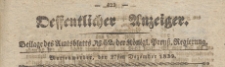Oeffentlicher Anzeiger : Beilage des Amtsblatt der K&ouml;niglichen Preussischen Regierung, 1839.12.27 nr 52
