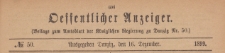 Oeffentlicher Anzeiger : Beilage zum Amts-blatt der Königlichen Regierung zu Danzig, 1899.12.16 nr 50