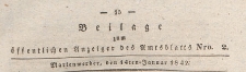 Beilage zum öffentlichen Anzeiger : Beilage des Amtsblatts, 1842.01.14 nr 2